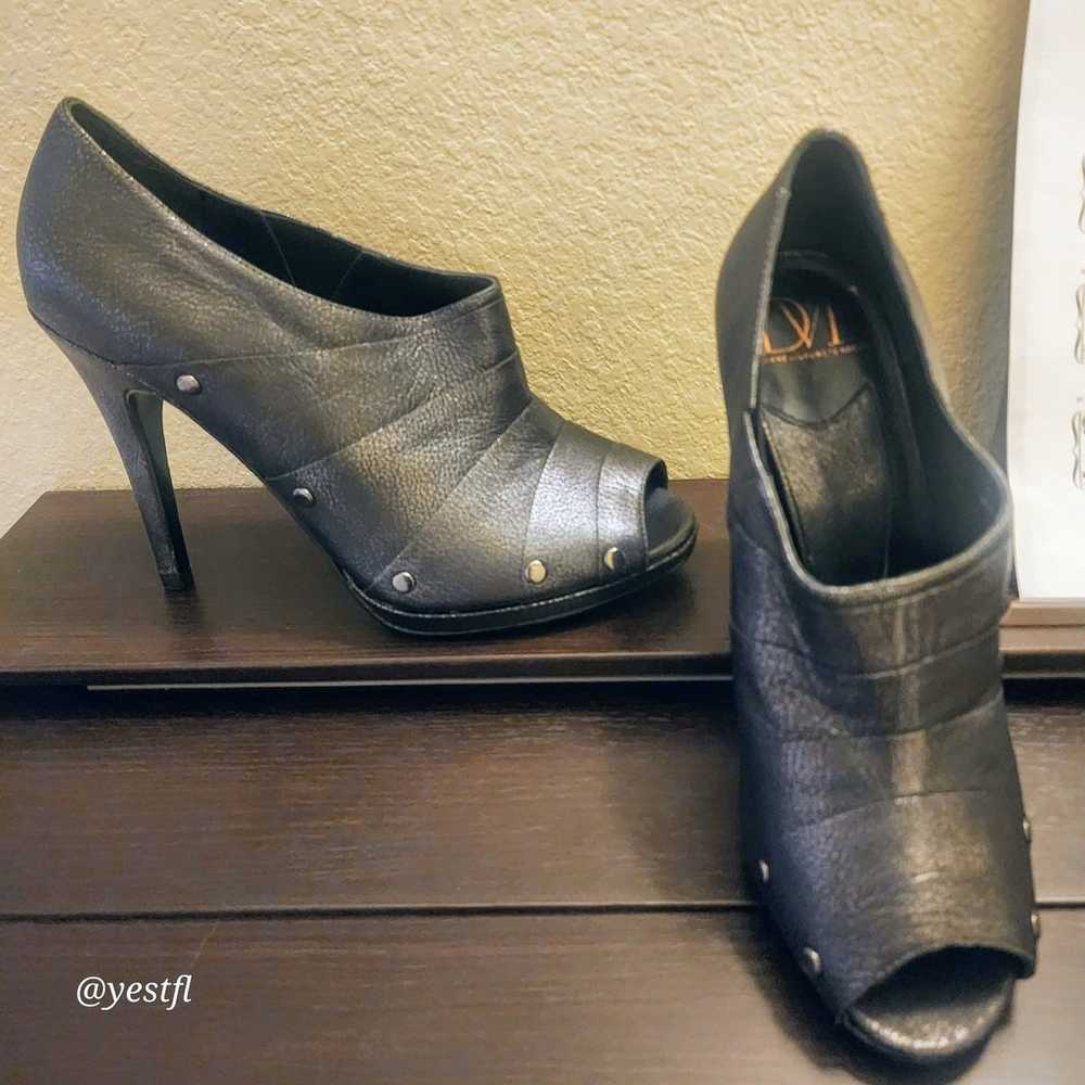 Diane Von Furstenberg DVF nwob black leather stud… - image 6