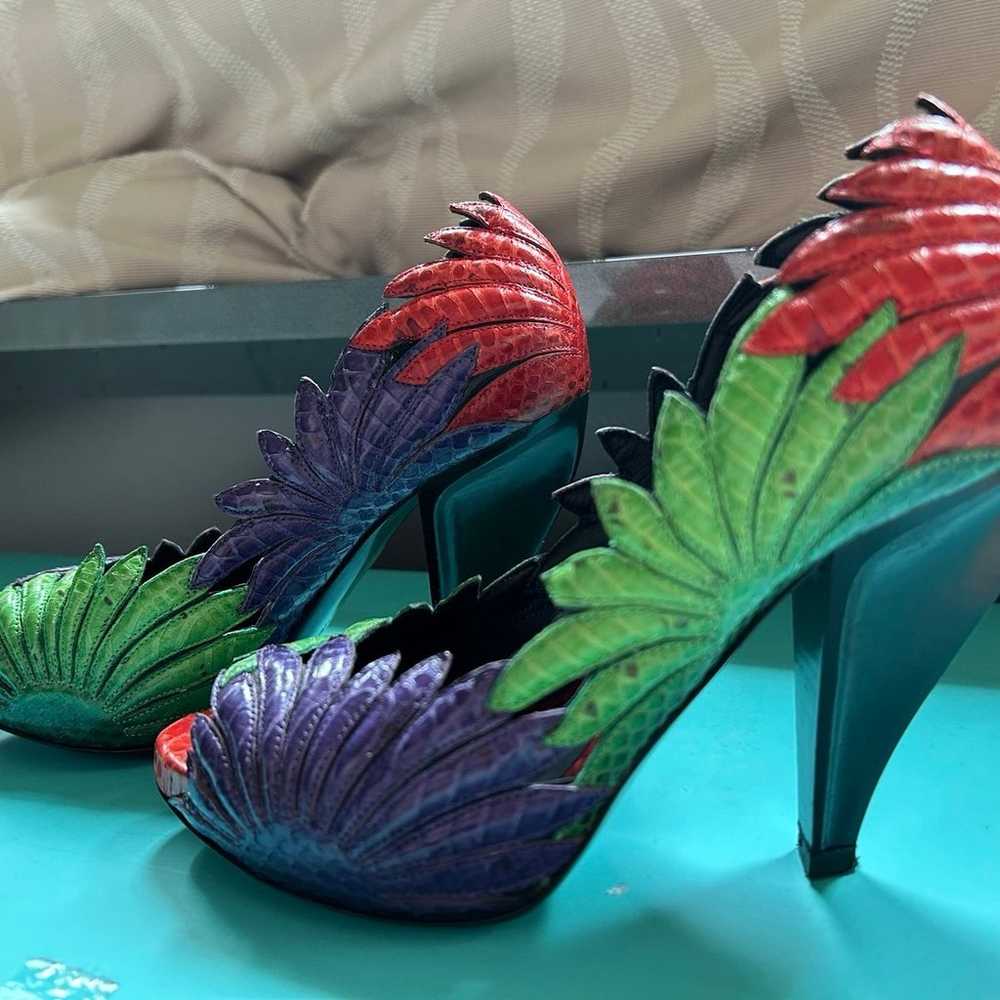 Bottega Veneta snakeskin heels- python - image 6
