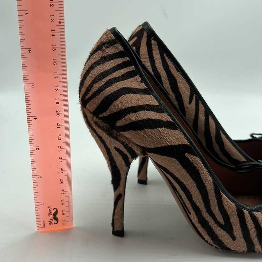 Alaia brown black zebra print heels size 8.5 (39) - image 7