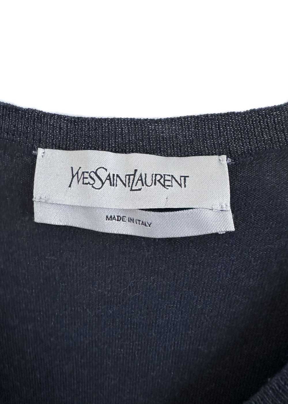 Yves Saint Laurent Yves Saint Laurent Navy Wool V… - image 7