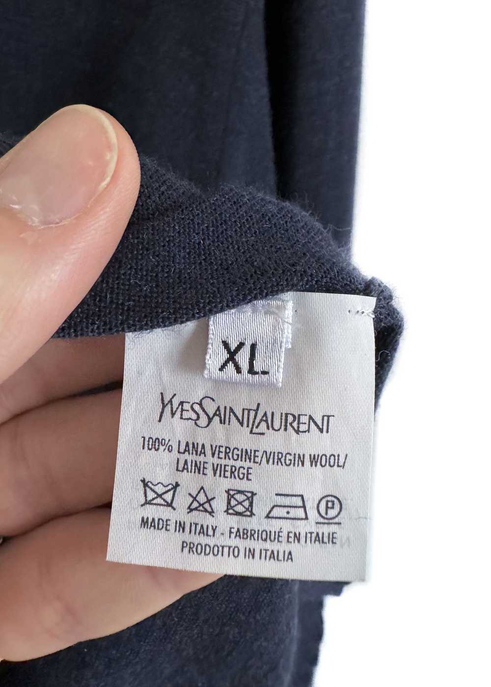 Yves Saint Laurent Yves Saint Laurent Navy Wool V… - image 8