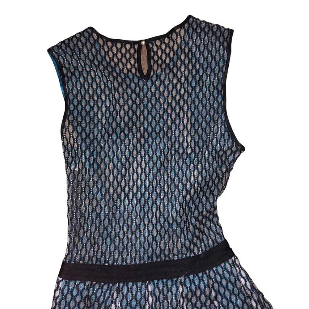 Fit and Flare Dress blue and black dress - image 4