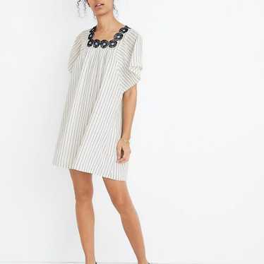 Madewell Embroidered Butterfly Dress in Stripe. - image 1