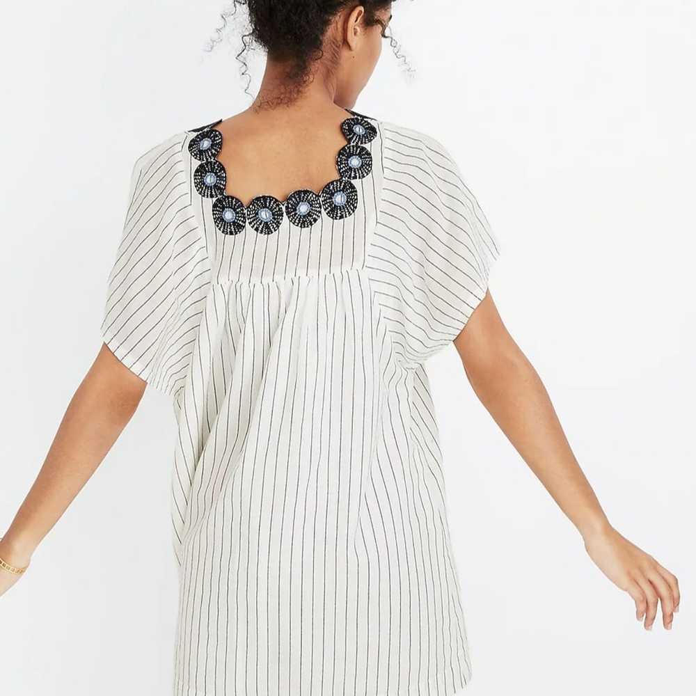 Madewell Embroidered Butterfly Dress in Stripe. - image 3