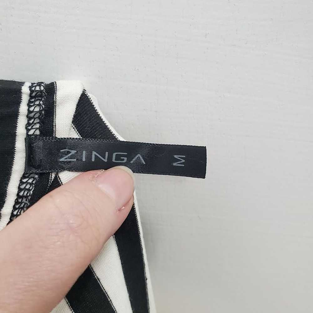 Zinga Women's Black White Stripe Nautical Rockabi… - image 3