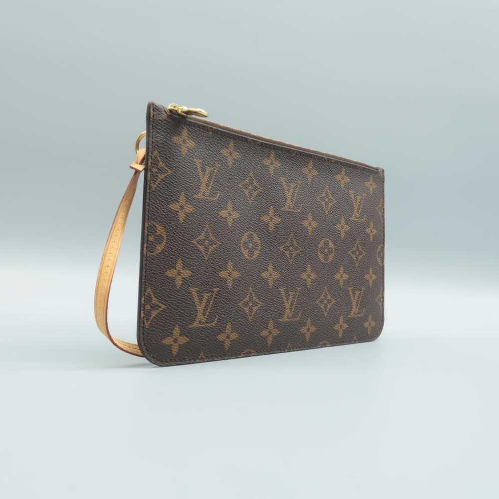 Louis Vuitton Neverfull leather clutch bag - image 2