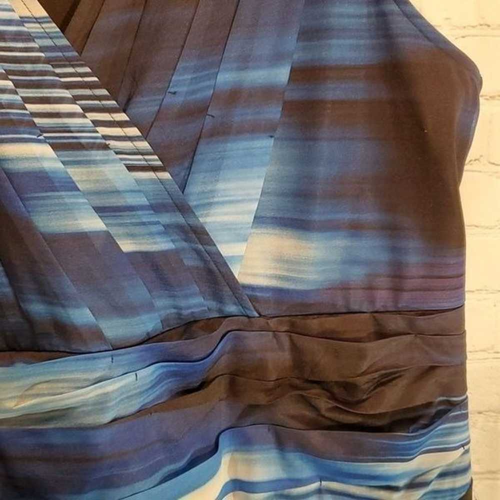 Lane Bryant blue and black striped sleeveless dre… - image 6