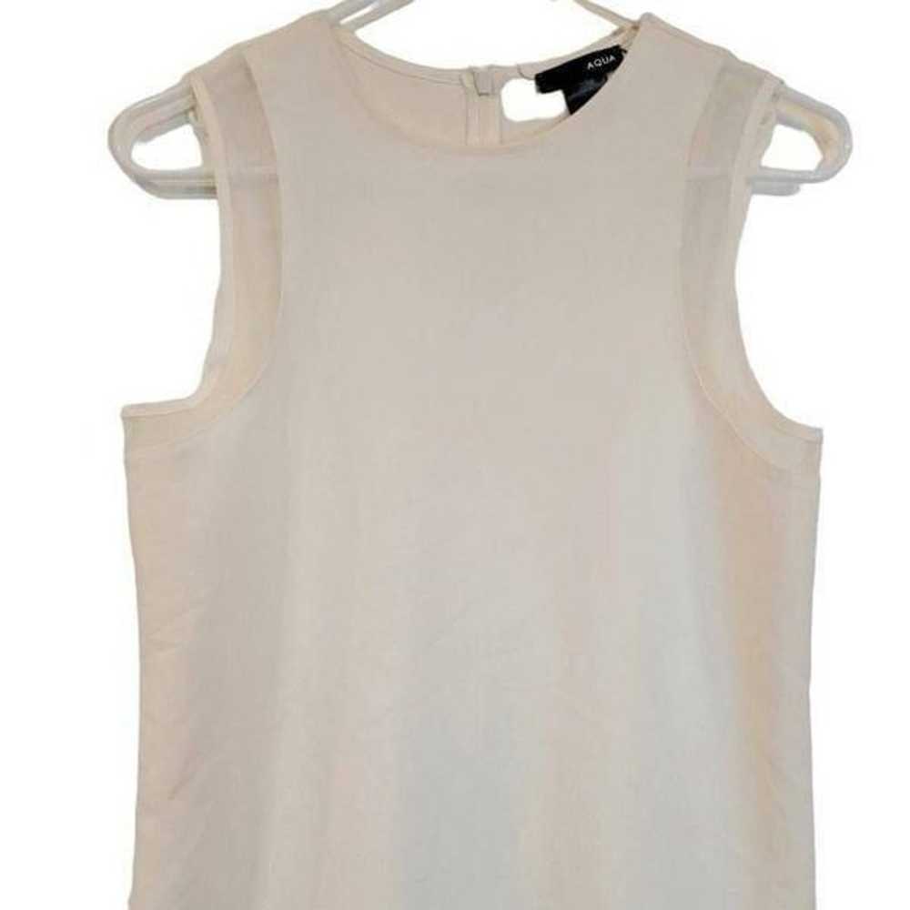 Aqua Women's Ivory Cotton/Poly Sleeveless Dress - image 2