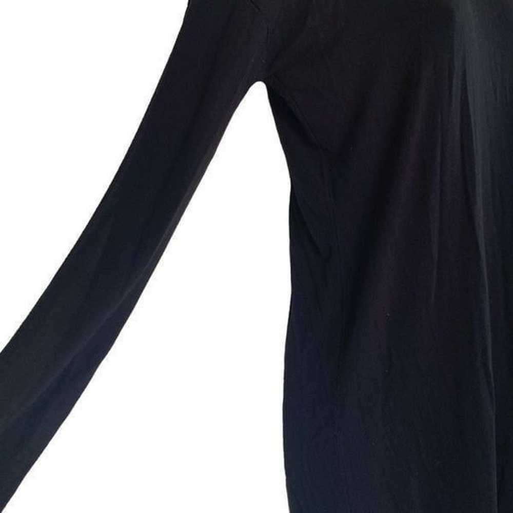 Babaton Aritzia Black Long Sleeve Open Back Tie D… - image 3