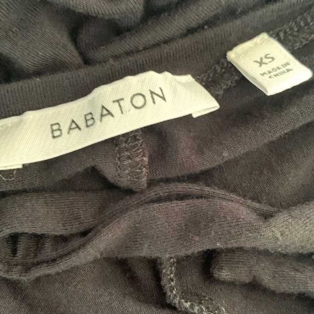 Babaton Aritzia Black Long Sleeve Open Back Tie D… - image 4