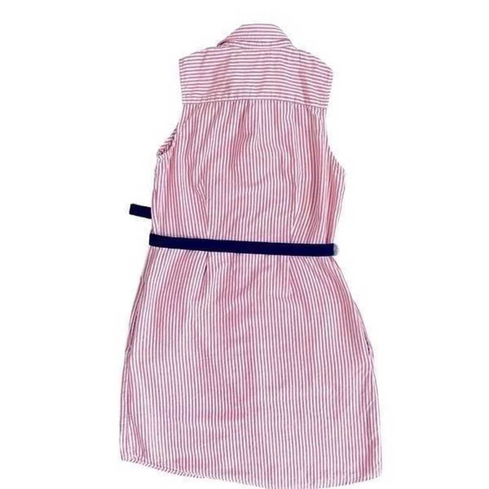 Tommy Hilfiger Sleeveless Button-Down Pin Stripe … - image 2