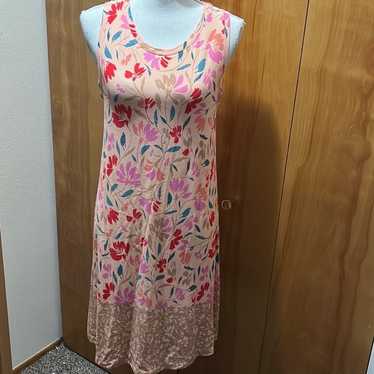 LOFT Outlet Multi Color Floral Sleeveless Dress M