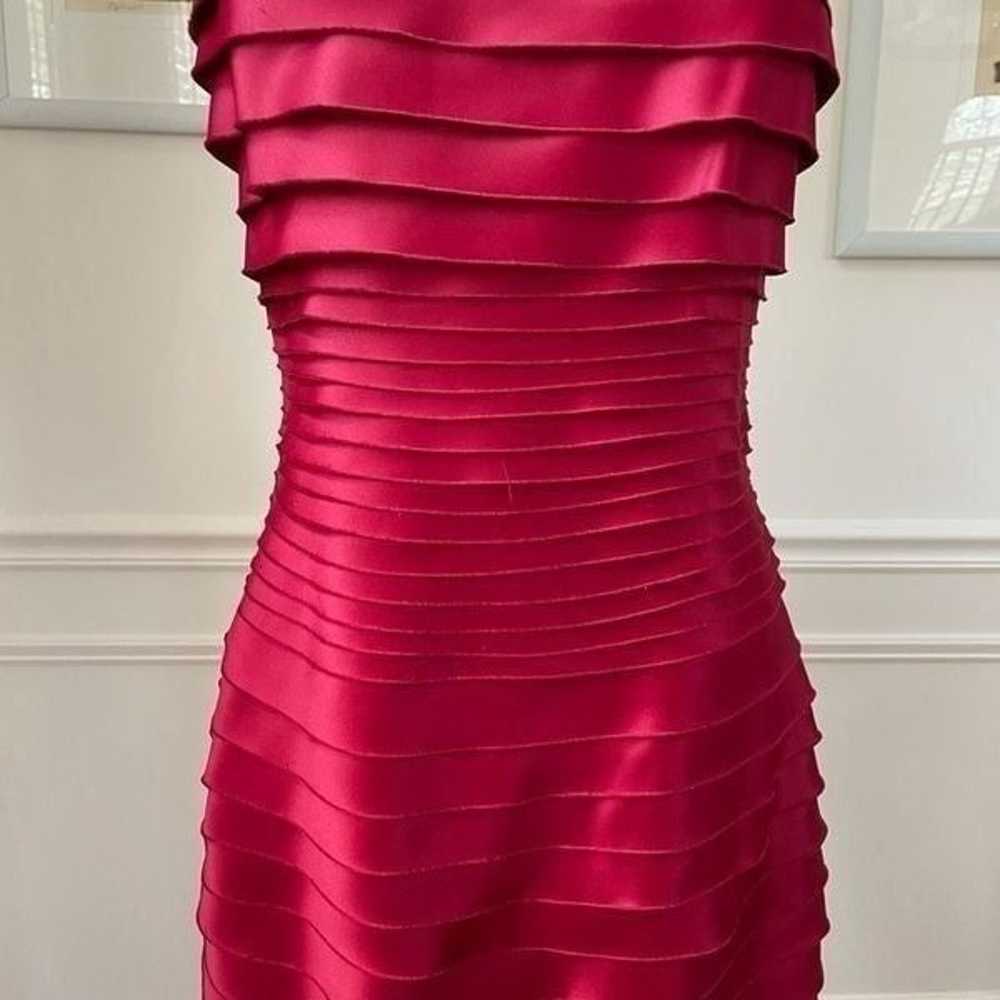 JS Collections Garnet Red Satin Tiered Cocktail H… - image 4