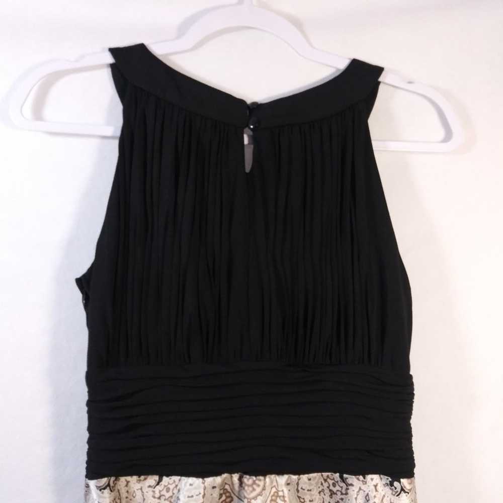 Melrose Black Beige Paisley Asymmetrical Dress Ha… - image 8