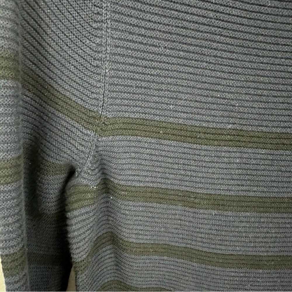 Banana Republic Blue Black Stripe Ribbed Sweater … - image 8