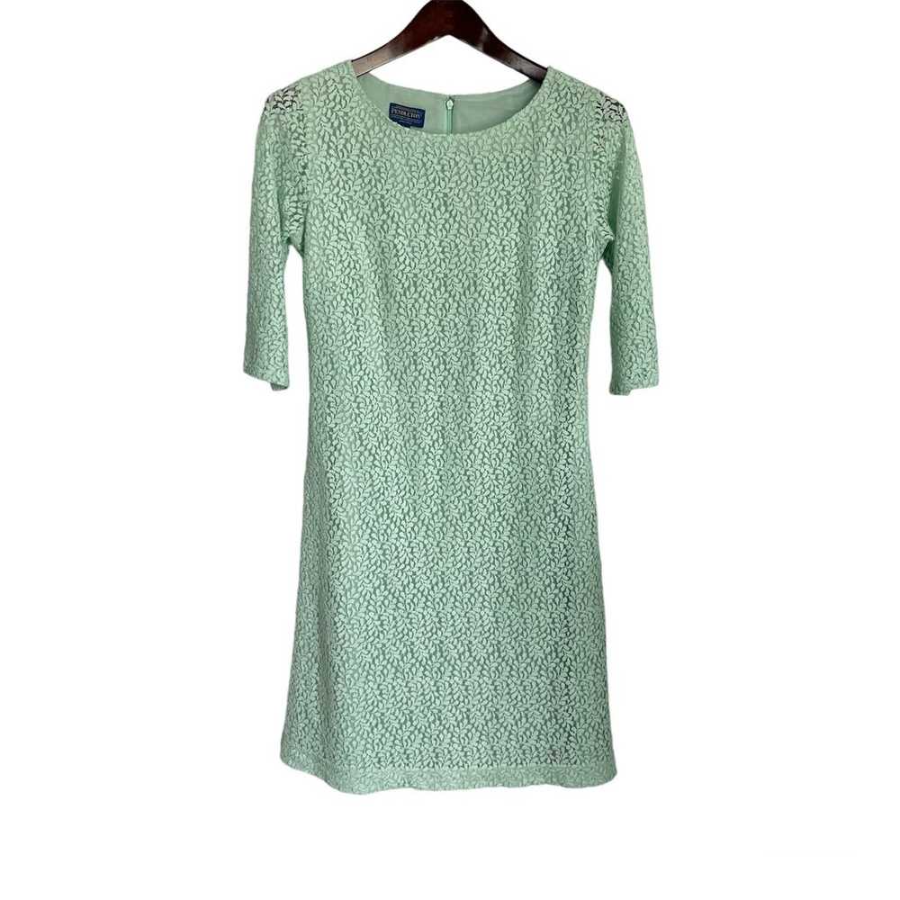 Pendleton Wollen Mills Mint Green Lace Shift Dres… - image 2
