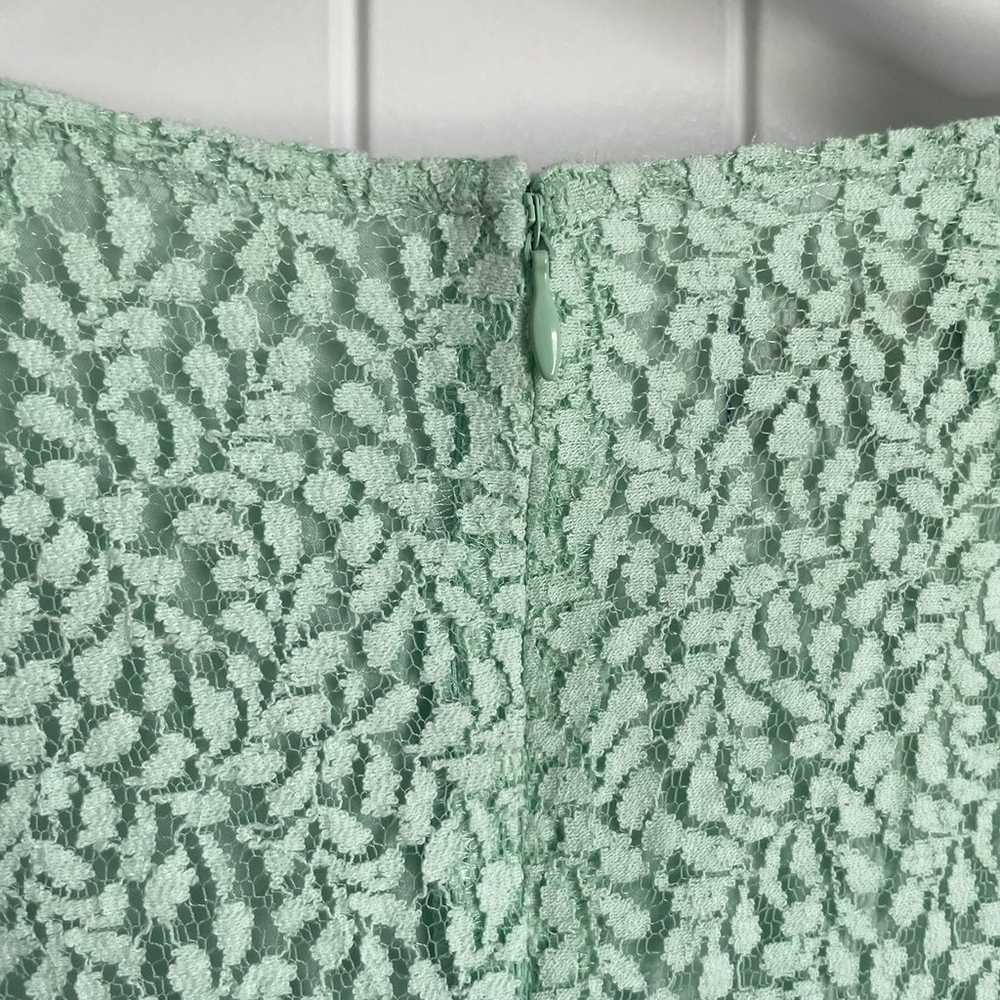 Pendleton Wollen Mills Mint Green Lace Shift Dres… - image 8