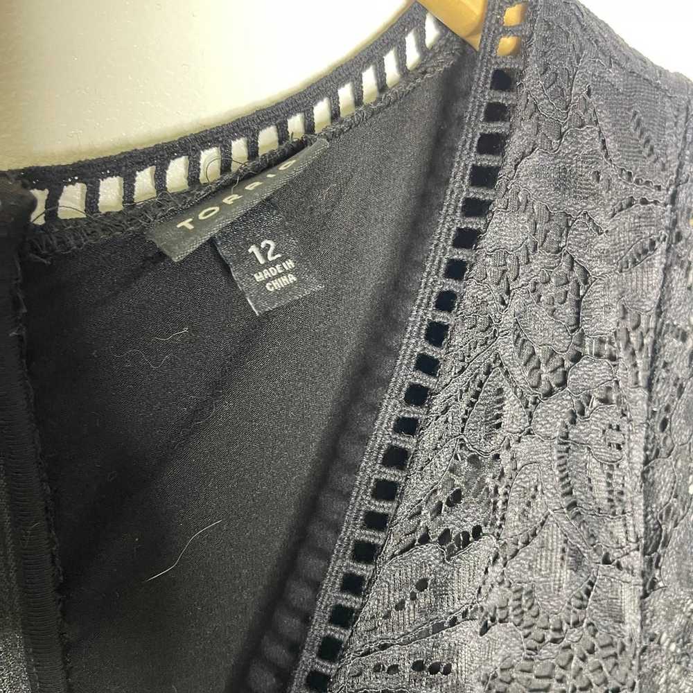 Torrid Black Lace Maxi Dress Size 12 - image 4