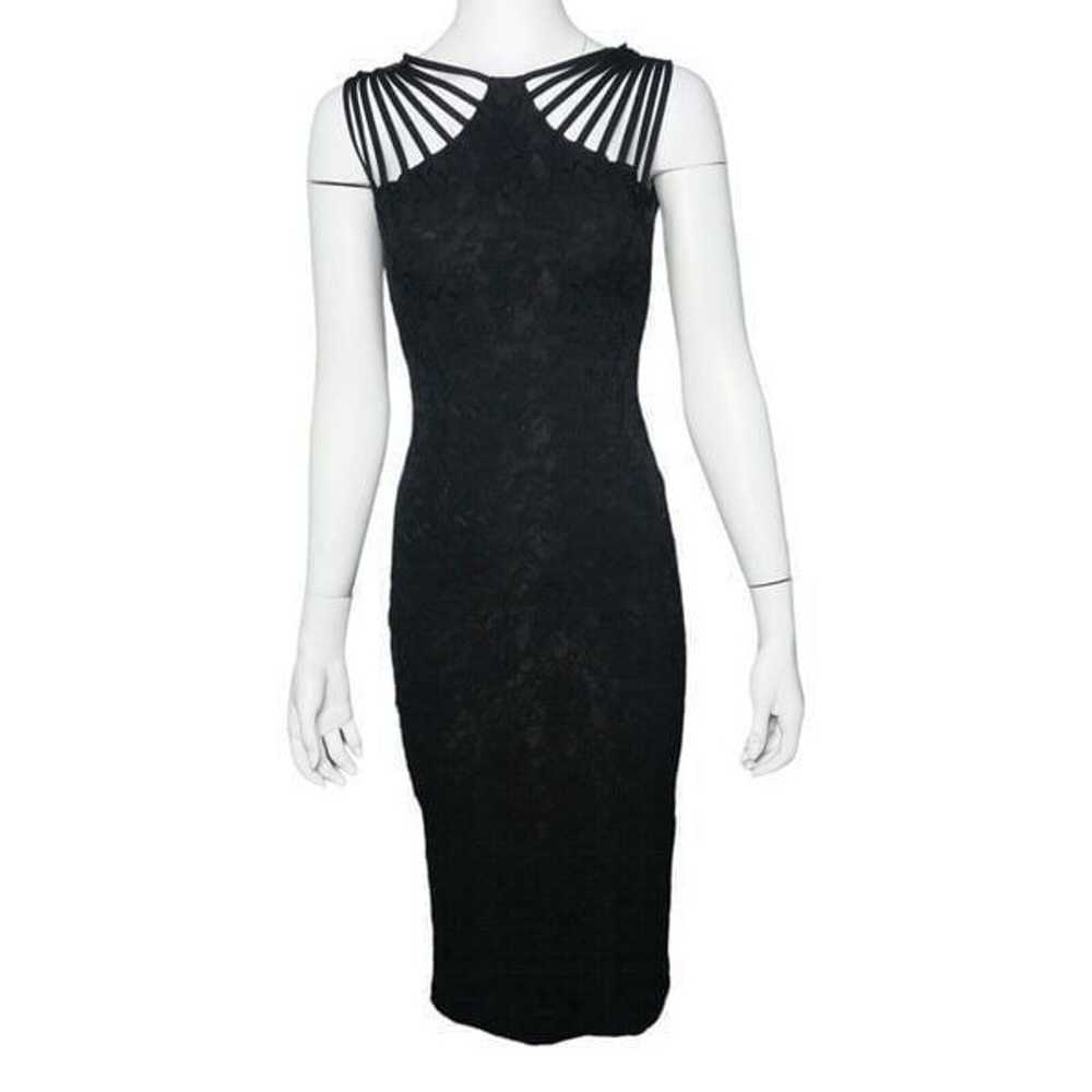 Dress the Population GWEN Black Lace Midi Dress W… - image 1