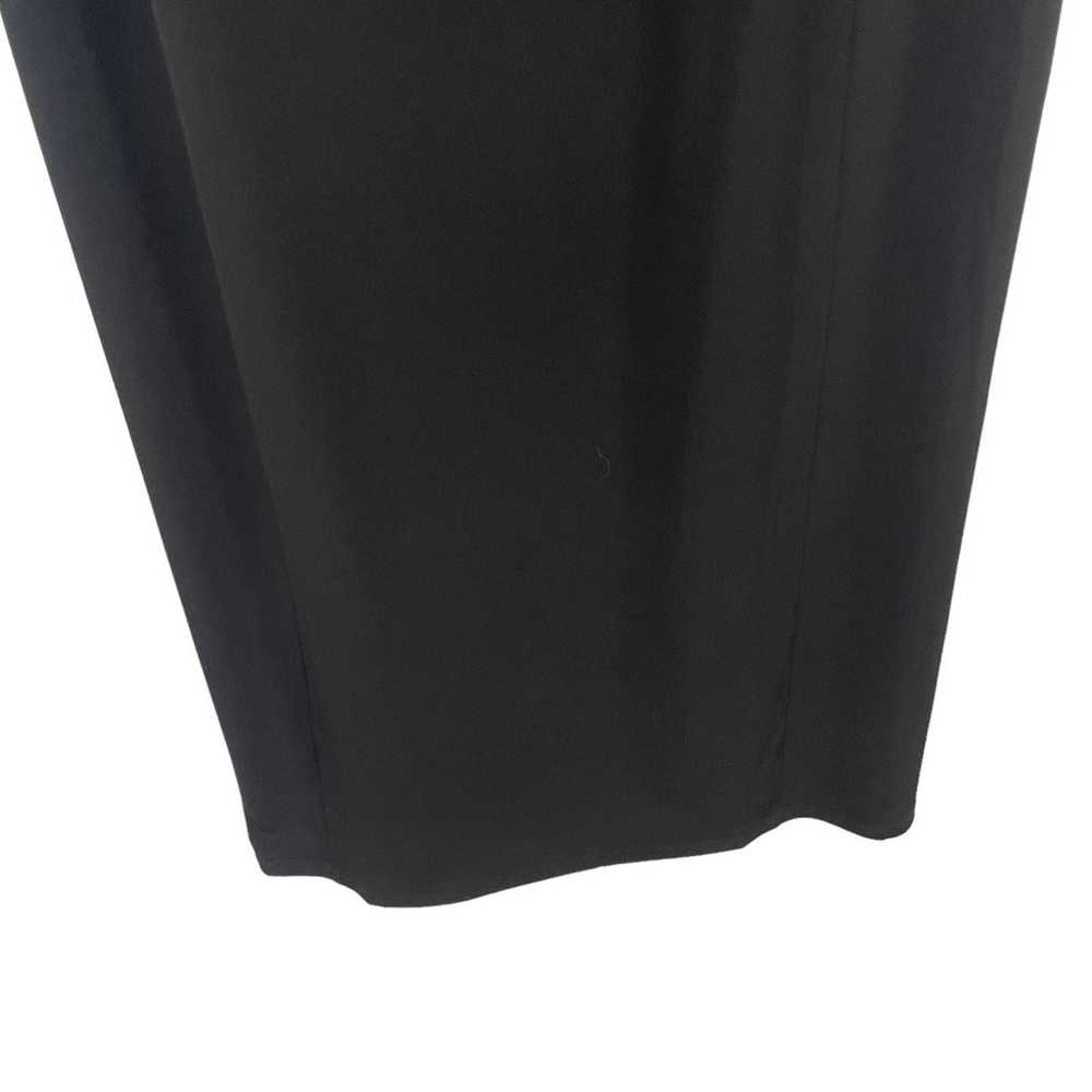 Chico's Short Sleeve Black Maxi Dress Women's 12 - image 3