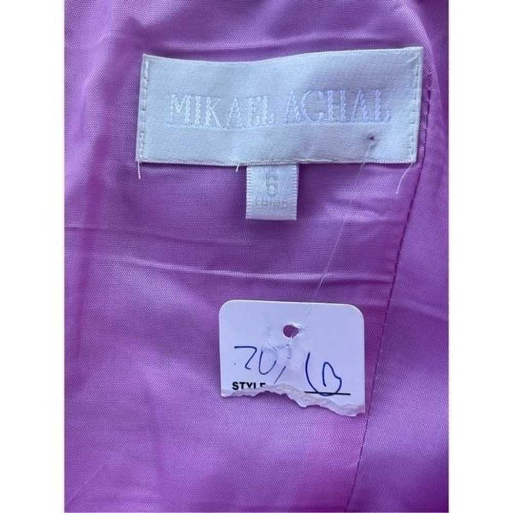 1227 Vintage Mikael Achal Floral Mini Dress Size 6 - image 4
