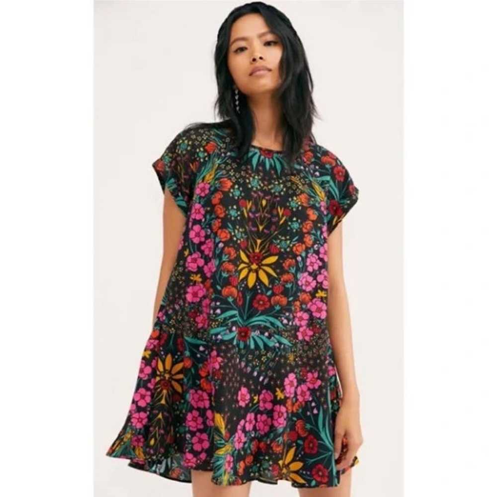 Free People Strawberry Fields Retro Floral Mini S… - image 3