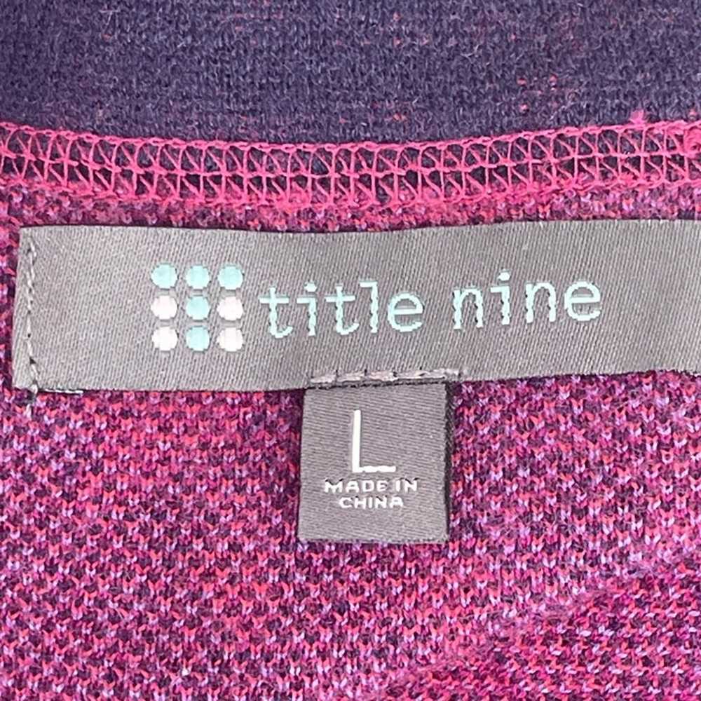 TITLE NINE Mock Neck Sweater Dress Blue/Purple Sz… - image 5