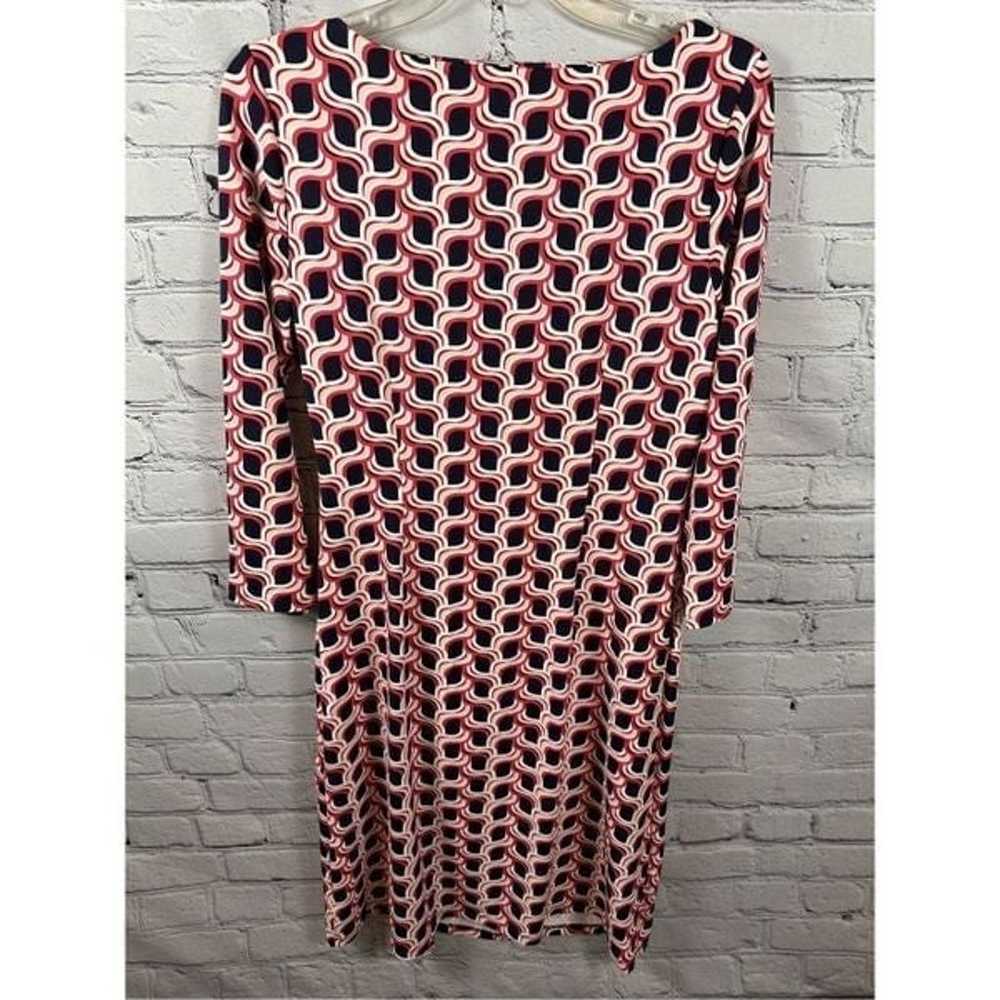 Talbots Women’s Side Tie Swirl Print Sheath Dress… - image 3