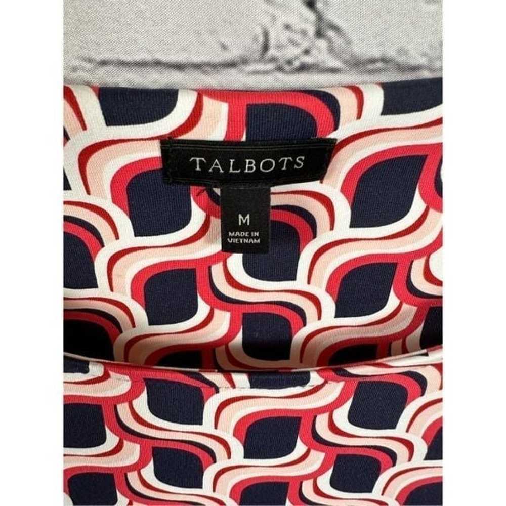 Talbots Women’s Side Tie Swirl Print Sheath Dress… - image 4