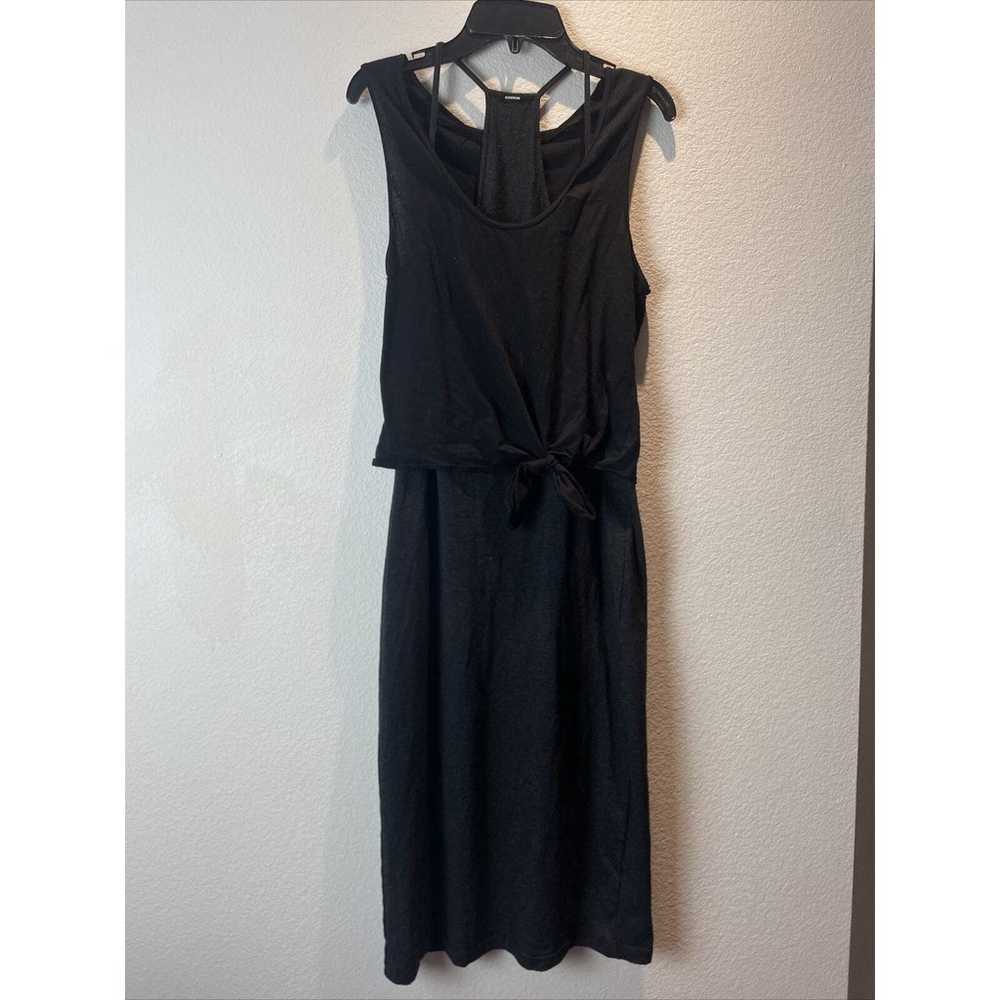 Monrow, Grey Stretchy Midi Dress, Size M - image 1