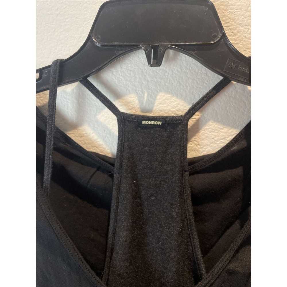 Monrow, Grey Stretchy Midi Dress, Size M - image 2