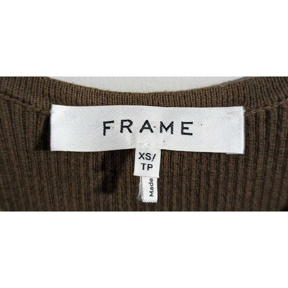 FRAME Striped Rib Knit Midi Dress Women's Size XS… - image 3