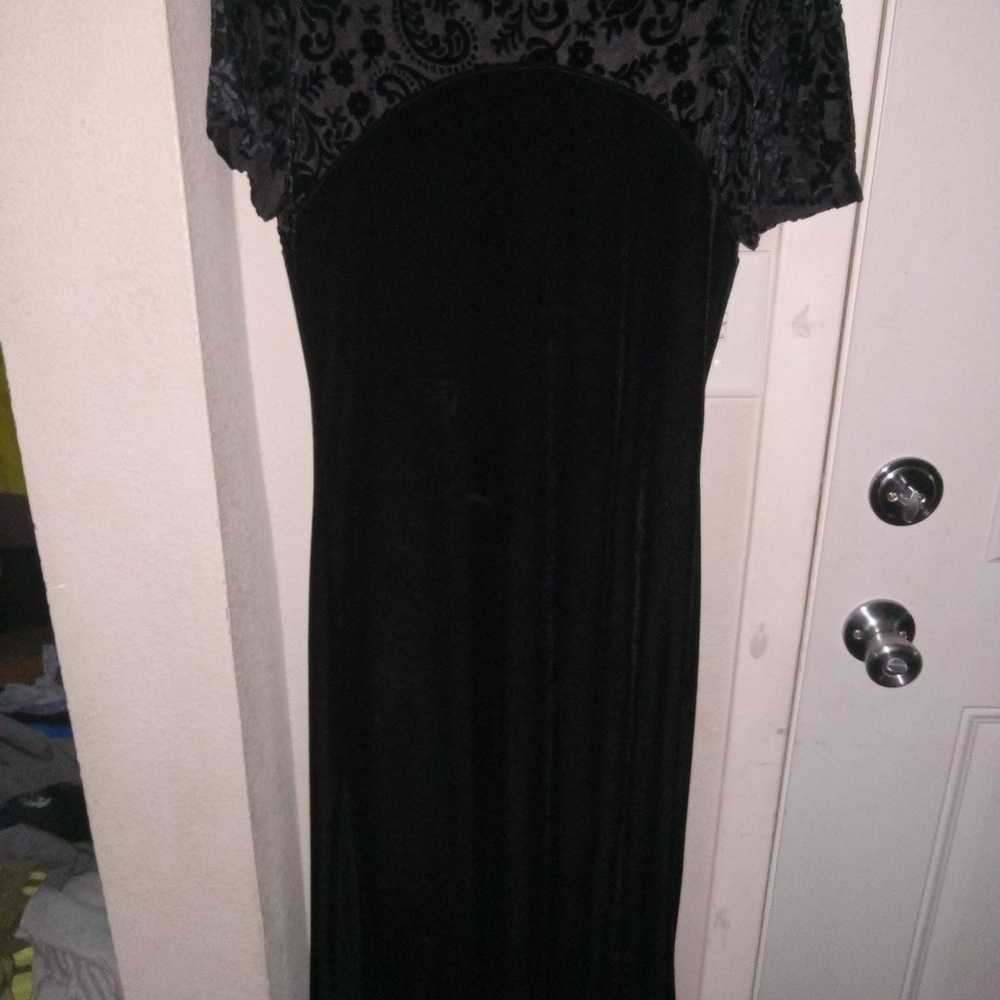 90s velvet gown - image 2