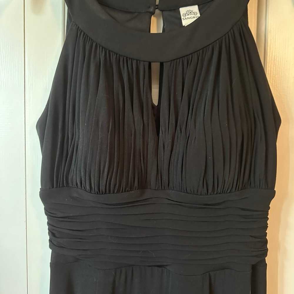 Elegant black maxi dress - image 2