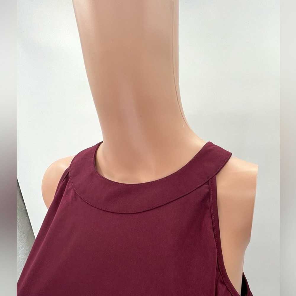 Women Asymmetric Maroon Dress NWOT Size XL - image 5