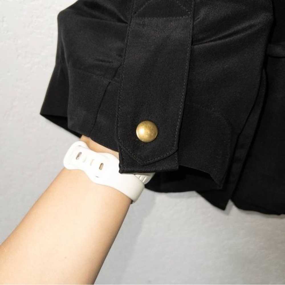 Amanda Uprichard Black Gold Button Romper Size Sm… - image 5