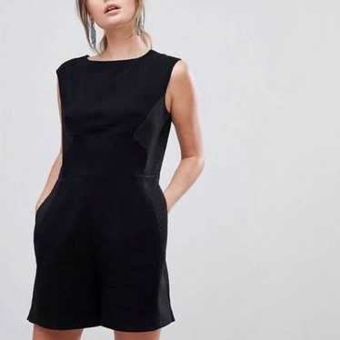 Reiss Maia black mini sleeveless chic romper Size… - image 1