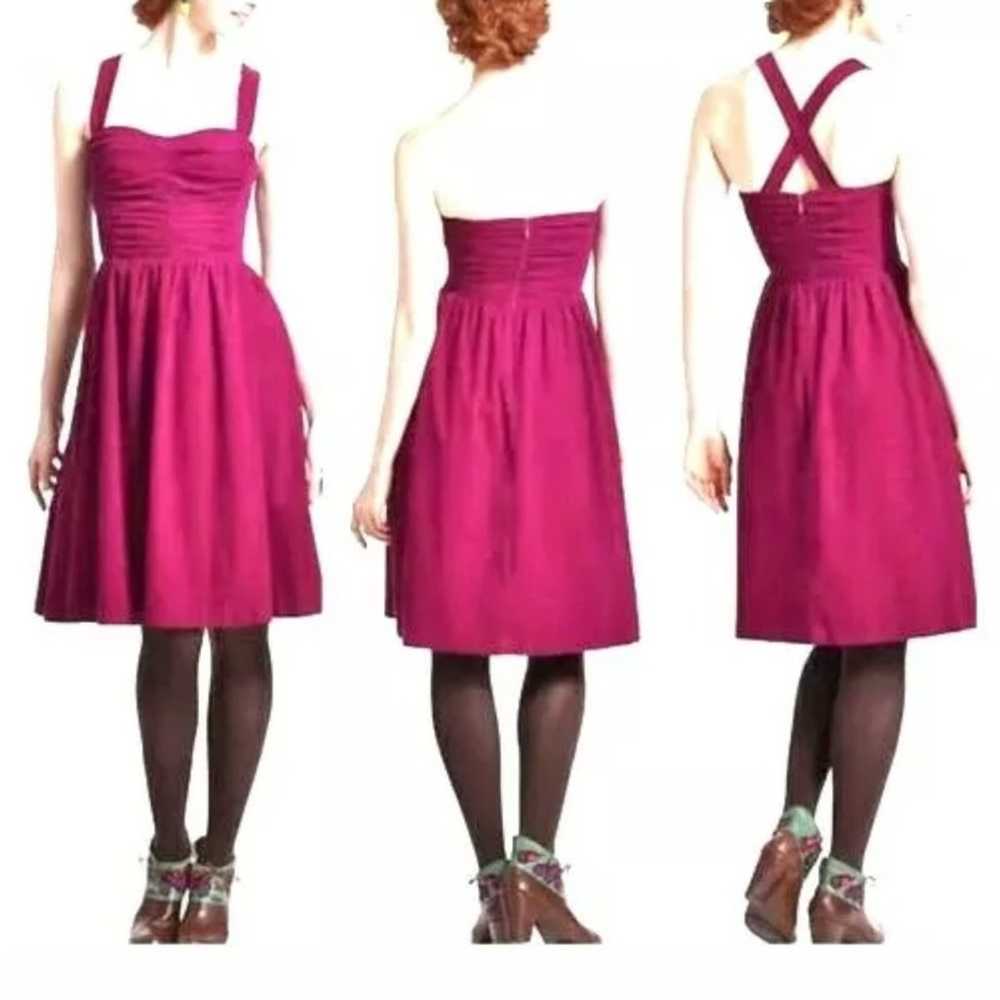 Anthropologie Pink Corduroy Dress - image 1
