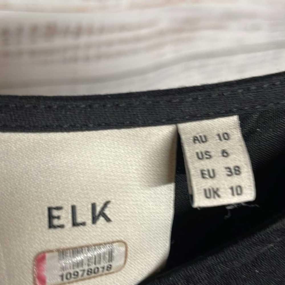 ELK Midi Wide Leg Jumpsuit Black Size 6 - image 5