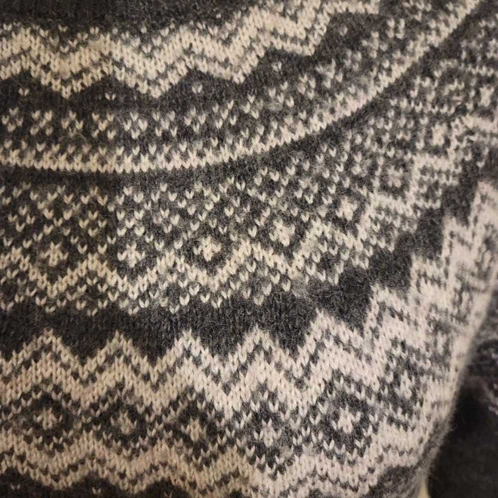 Artisan NY Grey Nordic Sweater Dress Size M - image 2