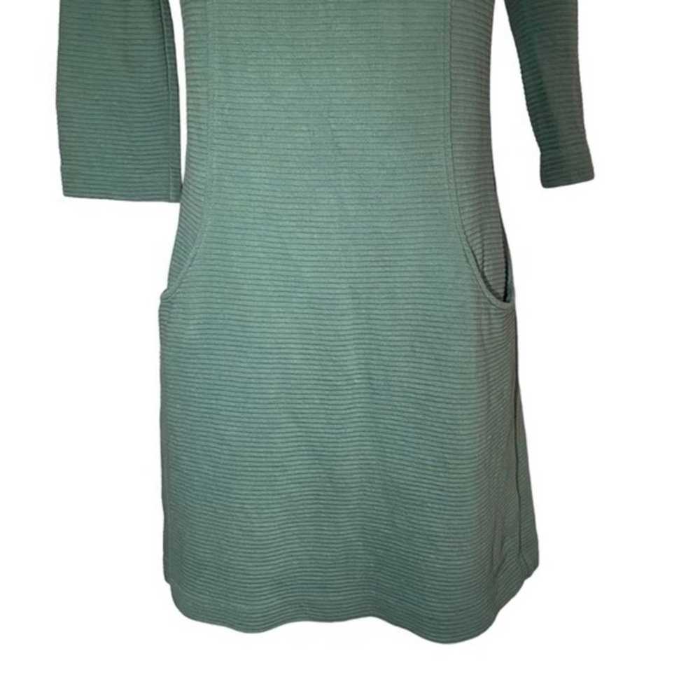 Boden Women's Size 8R Textured Ribbed Dress Green… - image 3