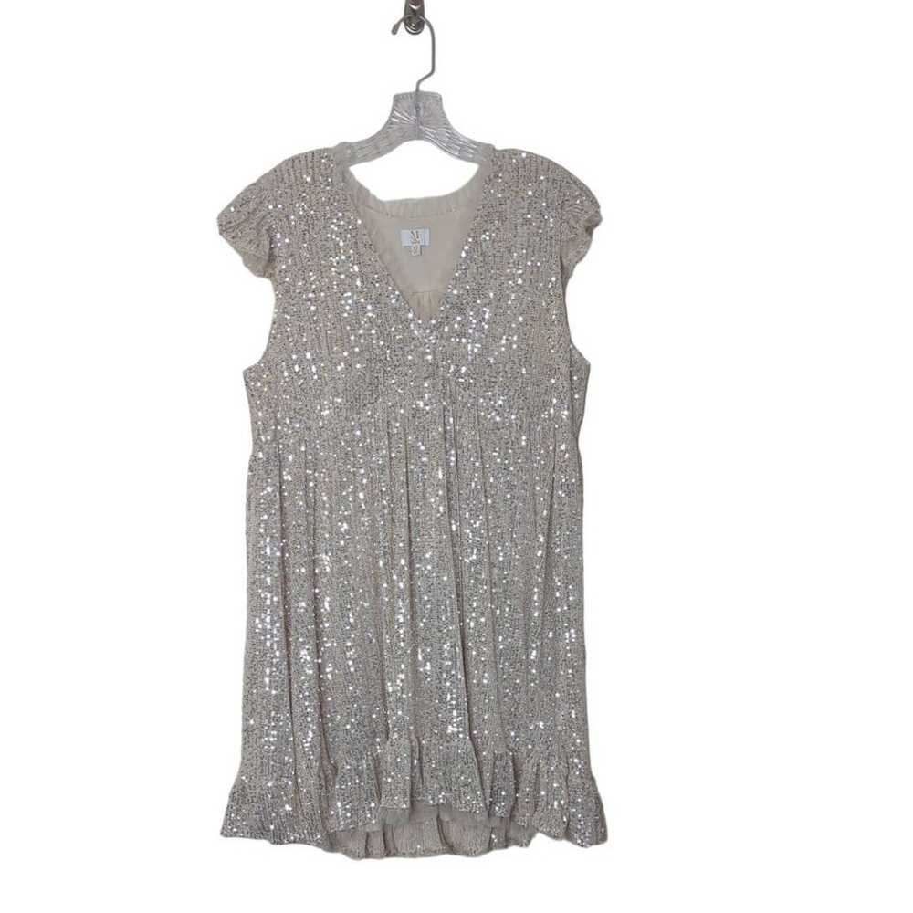 M by MNK sequined babydoll mini dress part formal… - image 12