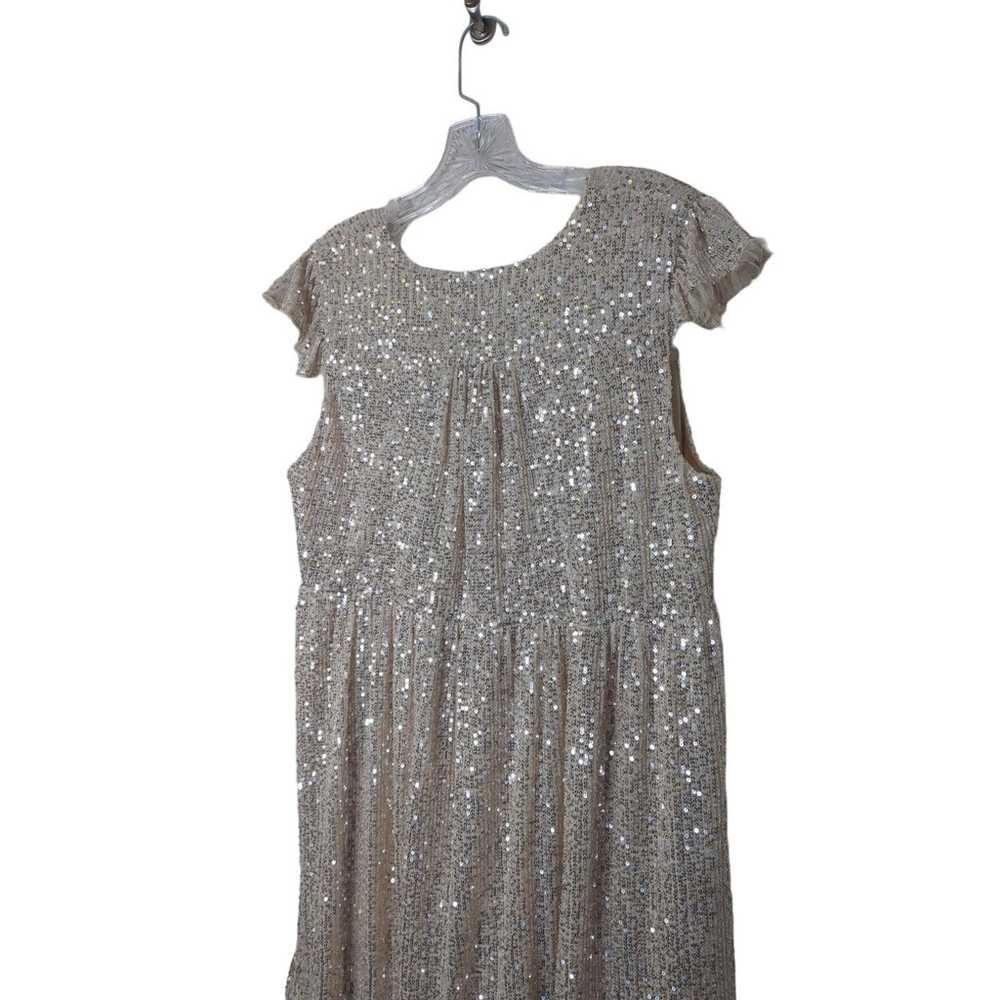 M by MNK sequined babydoll mini dress part formal… - image 6