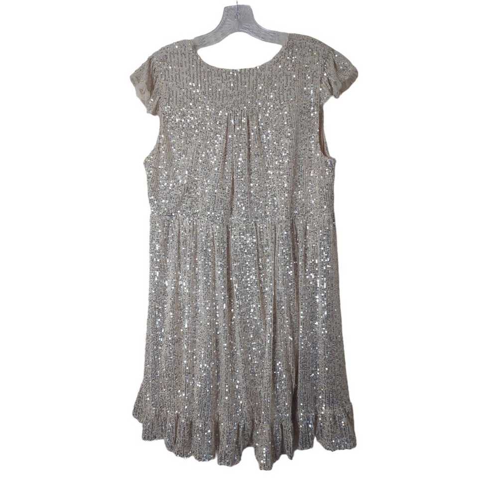 M by MNK sequined babydoll mini dress part formal… - image 9