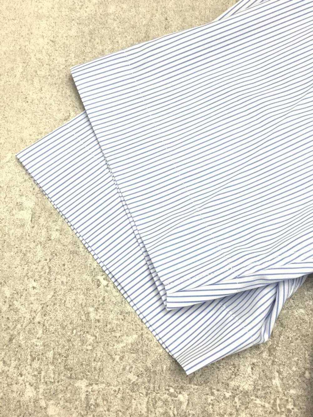 Dior Homme Short Sleeve Shirt 38 Cotton Blu Strip… - image 6