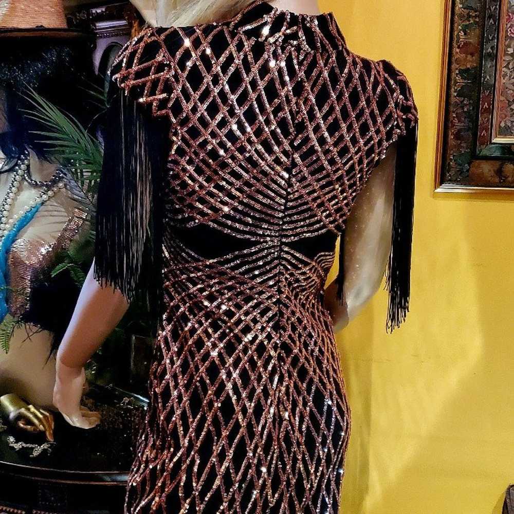 Sequin Fringed Dress - image 8