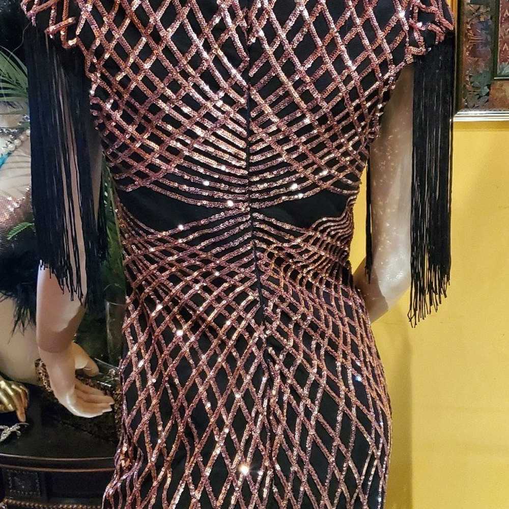 Sequin Fringed Dress - image 9