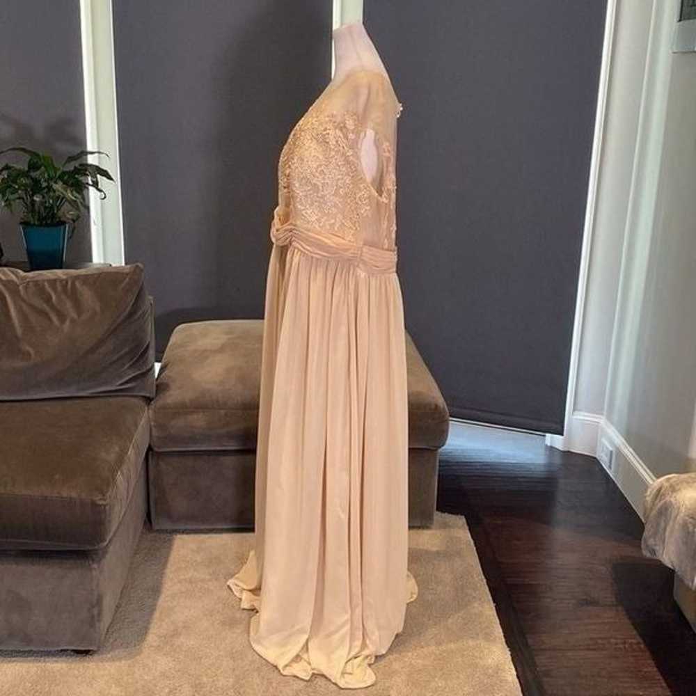 Women’s Full Length Chiffon & Lace Applique Dress… - image 3