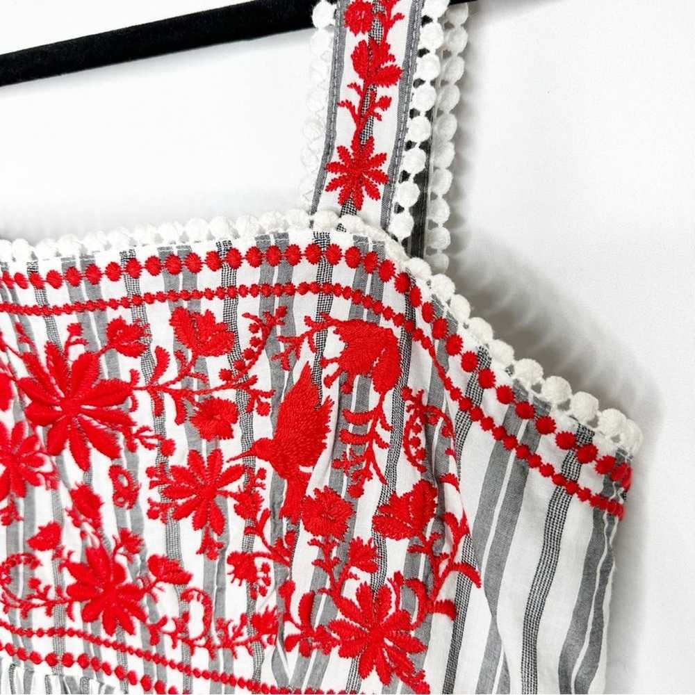 KATE SPADE BROOME STREET Gray Striped Midi Dress … - image 5