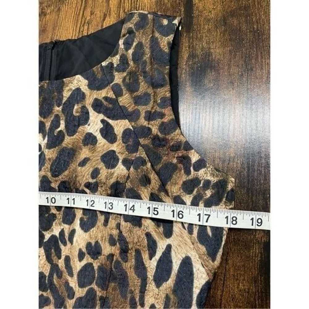 Lafayette 148 Abella Leopard Print Sheath Dress - image 10